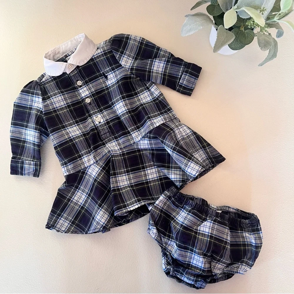 Ralph Lauren dress + bloomers